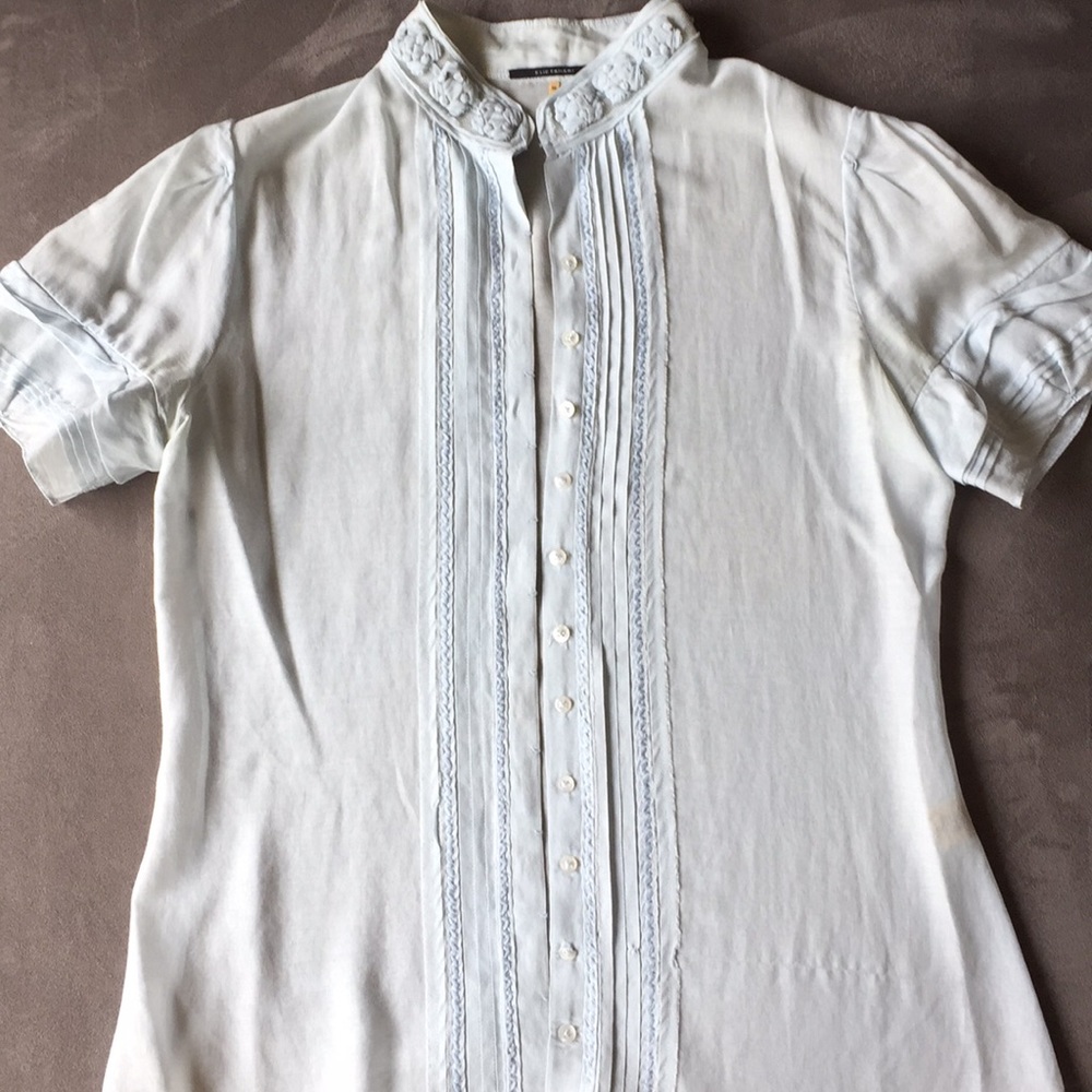 Elie Tahari blouse Light Blue xs